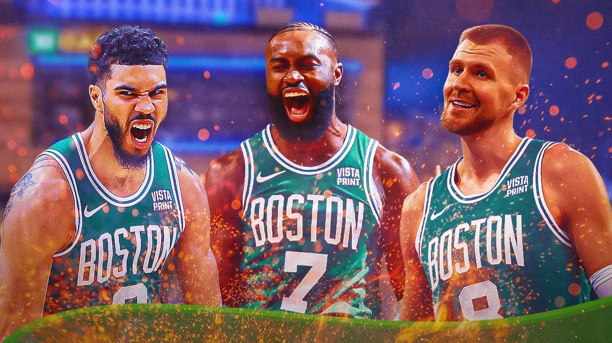 波士顿凯尔特人队对 2024 年 NBA 季后赛预热热火队的预告